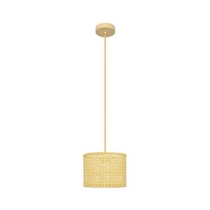 Lustră pe cablu ALBA 1xE27/15W/230V d. 20 cm ratan imagine