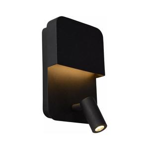 Aplică Lucide 79200/08/30 BOXER LED/5W/230V + LED/5W USB negru imagine