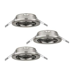 SET 3x corp de iluminat încastrat pentru baie Eglo 75675 AGULO 1xGU10/35W/230V IP23 crom imagine