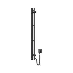 Radiator portprosop electric SILOUETTE 187W/230V 120, 6cm IP44 negru dreapta imagine