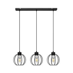 Lustră pe cablu STARLIGHT 3xE27/15W/230V neagră/argintie imagine
