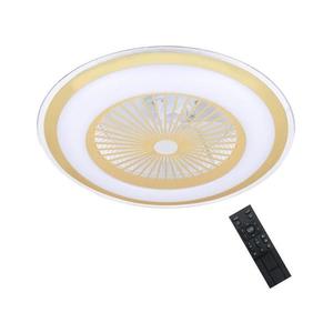 Plafonieră LED dimabilă cu lator ZEPHYR LED/48W/230V auriu + telecomandă imagine