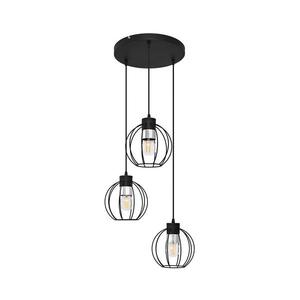 Lustră pe cablu STARLIGHT 3xE27/15W/230V neagră/argintie imagine