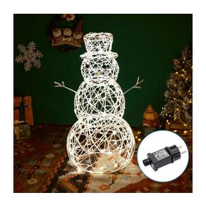 Decorațiune LED de Crăciun de exterior LED/3, 6W/31/230V 2700K 60 cm IP44 om de zăpadă imagine