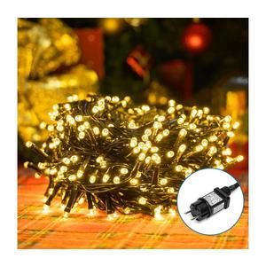 Instalație LED de Crăciun de exterior 200xLED/8 funcții 13m IP44 alb cald imagine