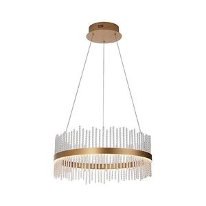 Lustră LED dimabilă pe cablu Endon 107671 ADRIEL LED/41W/230V 3000K auriu/transparent imagine
