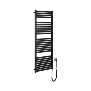 Radiator portprosop electric pentru baie Aqualine TONDI-E 500W/230V 133 cm negru mat imagine