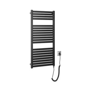 Radiator portprosop electric pentru baie Aqualine TONDI-E 300W/230V 97 cm negru mat imagine