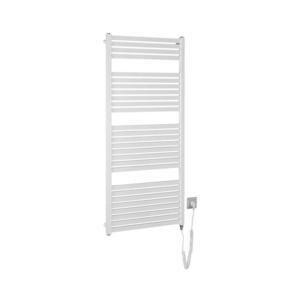 Radiator portprosop electric pentru baie Aqualine TONDI-E 600W/230V 133 cm alb drept imagine