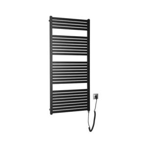 Radiator portprosop electric pentru baie Aqualine TONDI-E 600W/230V 133 cm negru mat imagine