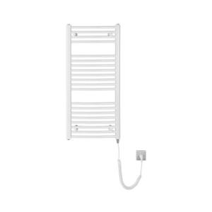 Radiator portprosop electric pentru baie Aqualine ORBIT-E 300W/230V 96 cm alb rotund imagine