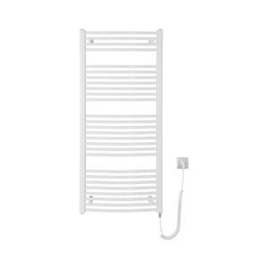 Radiator portprosop electric pentru baie Aqualine ORBIT-E 600W/230V 132 cm alb rotund imagine
