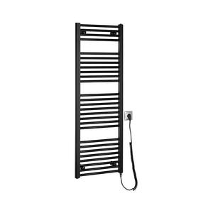 Radiator portprosop electric pentru baie Aqualine DIRECT-E 400W/230V 132 cm negru mat imagine
