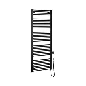 Radiator portprosop electric pentru baie Aqualine DIRECT-E 800W/230V 168 cm negru mat imagine