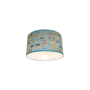 Plafoniera copii AUTA 2xE27/60W/230V albastru imagine