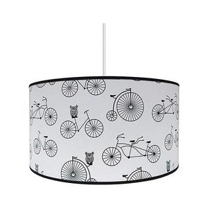 Lustra copii BIKE 1xE27/60W/230V alb/negru imagine