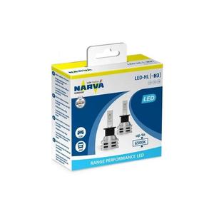 SET 2x bec LED auto Narva 18058RPNVAX2 H3 PK22s/19W/12V 6500K imagine