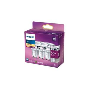 SET 3x bec LED Philips GU10/4, 6W/230V 2700K imagine