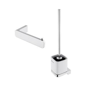 Perie de toaletă de perete și suport de hârtie igienică NIMCO MA set-94KN-26 MAYA crom imagine