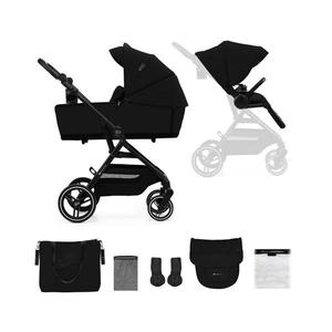 Cărucior de copii combinat 2 în 1 KINDERKRAFT SELECT YOXI Pure black imagine