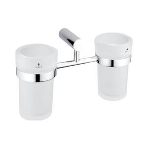 Suport de perete pentru periuțe de dinți NIMCO BR 11058DW-26 BORMO sticlă mată/crom lucios imagine
