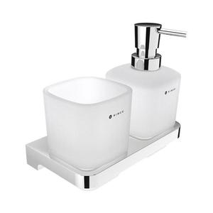 Dozator de săpun și suport de periuțe de dinți de perete NIMCO MA 2905831C-26 MAYA 320 mm imagine