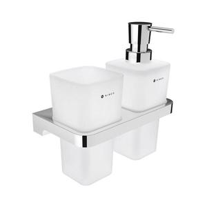 Dozator de săpun și suport de periuțe de dinți de perete NIMCO MA 2905831H-26 MAYA 290 mm imagine