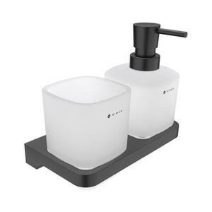 Dozator de săpun și suport de periuțe de dinți de perete NIMCO MAC 2905831C-T-90 MAYA 320 mm imagine