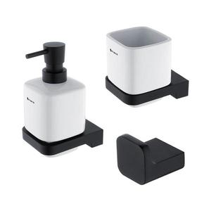 Dozator de săpun, suport de periuțe și cârlig de perete NIMCO MAC set-31K-T-90 MAYA imagine