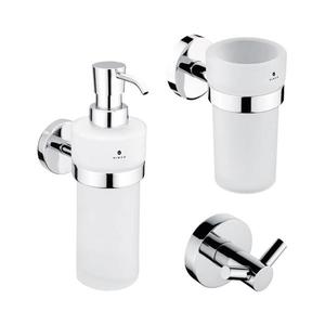 Dozator de săpun, suport de periuțe și cârlig de perete NIMCO UN set-31W-26 UNIX imagine