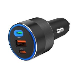 Încărcător auto Winner Group 2xUSB-C + 1xUSB-A Power Delivery 130W negru imagine
