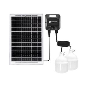 Lustră LED solară cu senzor 2xLED/35W/12V 6000 mAh 6500K d. 10 cm imagine