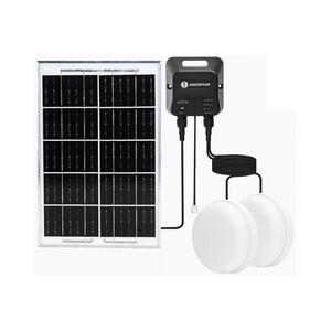 Corp de iluminat LED solar 2xLED/35W/12V 6000 mAh 6500K d. 16, 8 cm imagine