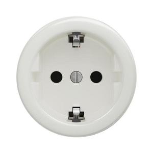 Priză de epocă fără ramă lap SCHUKO 230V/16A alb imagine