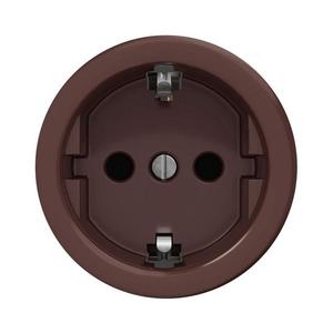 Priză de epocă fără ramă lap SCHUKO 230V/16A maro imagine