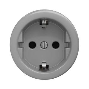 Priză de epocă fără ramă lap SCHUKO 230V/16A gri imagine