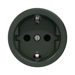 Priză de epocă fără ramă lap SCHUKO 230V/16A verde imagine