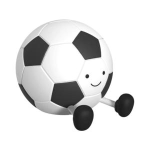 Lampă LED tactilă dimabilă pentru copii FOOTBALL LED/2W/5V USB 1200 mAh alb/negru imagine