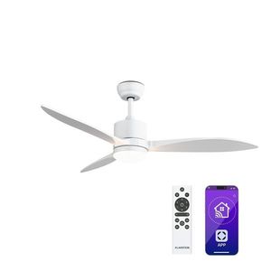 Klarstein Ventilator de tavan SkyBreeze Smart, Utilizare interioară și exterioară, Control inteligent, IP44, 40 dB imagine