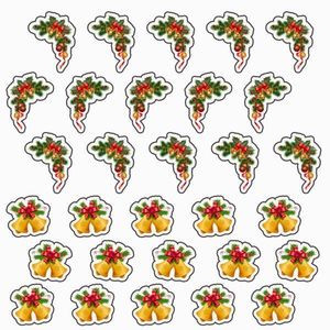 Set accesorii brioșe/ tort, 30 buc, tematica Clopotei de Craciun, Photo Paper Glossy imagine