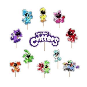 Set accesorii brioșe/ tort, 11 buc, tematica de Smiling Critters, Photo Paper Glossy imagine