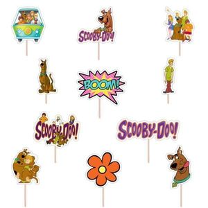 Set accesorii brioșe/ tort, 11 buc, tematica Scooby Doo, Photo Paper Glossy imagine