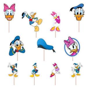 Set accesorii brioșe/ tort, 11 buc, tematica Donald Duck, Photo Paper Glossy imagine