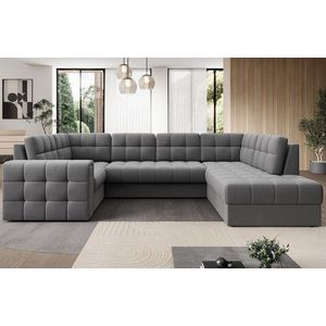 Coltar extensibil dreapta 5 locuri ELTAP, RT-04SO, Blewett, 299x198x82 cm, lemn/poliester, gri imagine