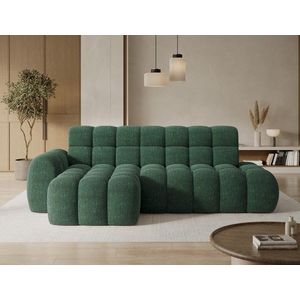 Coltar extensibil dreapta 3 locuri ELTAP, Ceedro, 283x165x98 cm, lemn/poliester, verde inchis imagine