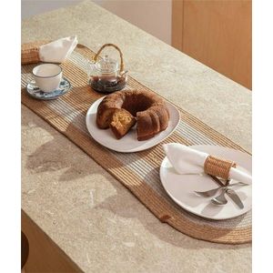 Traversa de masa, 9027116, Bumbac, Natural / Gri imagine