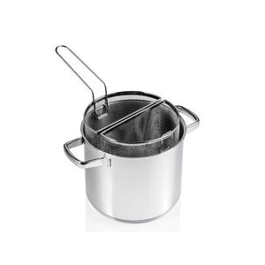 Oala pentru paste, Mammamia, Brandani, 8L, inox/sticla temperata imagine