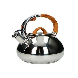 Ceainic, Wood Effect, Brandani, 2.5 L, inox imagine