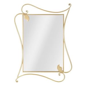 Oglinda decorativa Petal, Mauro Ferretti, 80x110 cm, fier, auriu imagine