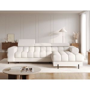 Coltar extensibil dreapta 3 locuri ELTAP, RT-01AMO, Felro, 285x181x93 cm, lemn/poliester, alb imagine